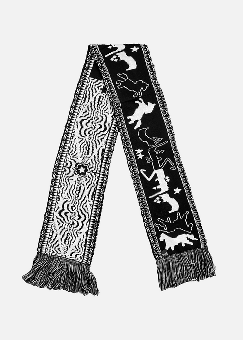 Kifesh black & white scarf x Salah VP