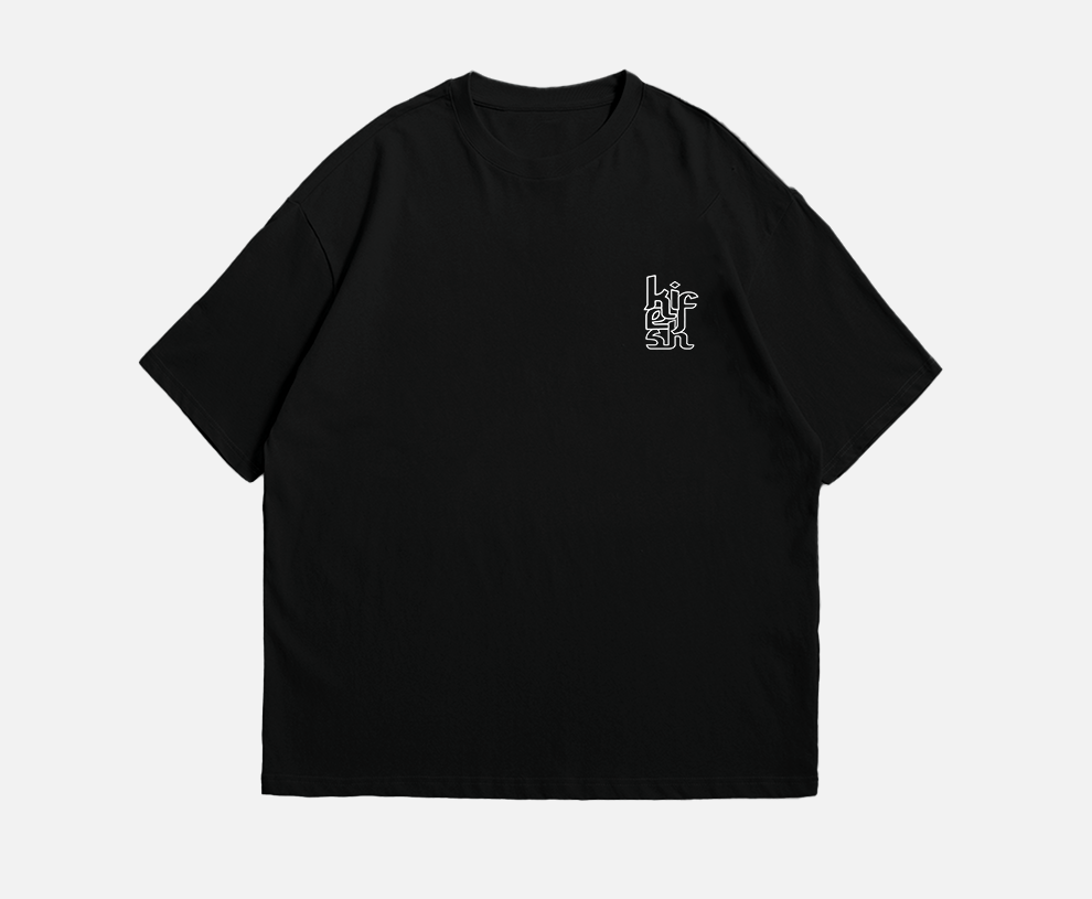 double logo tee (oversized fit)