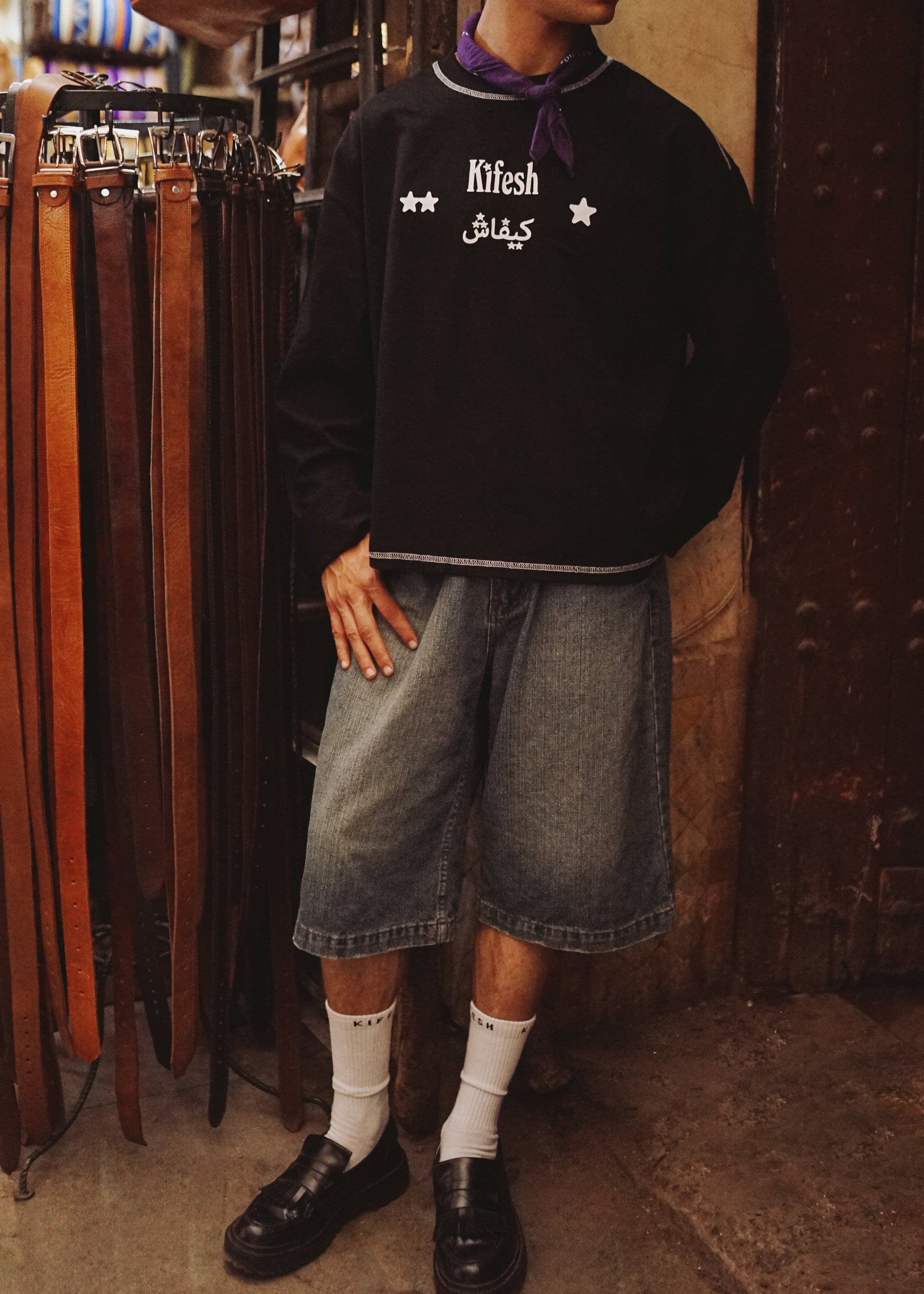 kifesh signature long sleeve – midnight black model